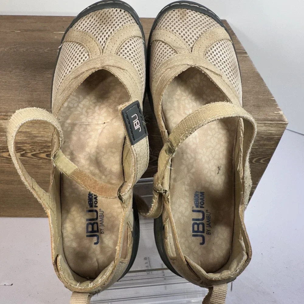 JBU by Jambu Marina Womens 7 Flat Slip On Mary Jane Style Memory Foam Mesh Comfy - Picture 9 of 10